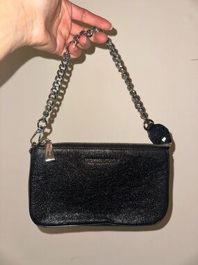 Michael Kors Black Chain-Handle Women's Wristlet Shoulder Bag